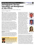 Antiangiogenic Therapy: Tolerability and Management of Side Effects