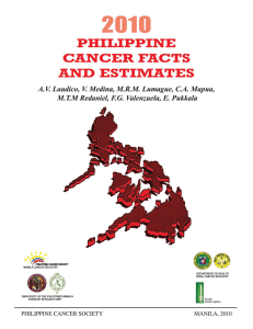 2010 Philippine Cancer Facts and Estimates