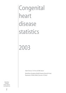 Congenital heart disease statistics