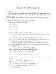 MT 1 Answers Version C - The University of Oklahoma Department