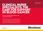 clinical nurse specialists: the case for support in blood