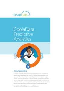 CoolaData Predictive Analytics