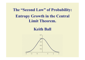 The “Second Law” of Probability: Entropy Growth in the Central Limit
