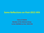 Day1_Some reflections on Post-2015 HFA_Mallah