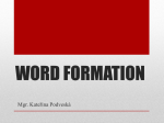 word formation