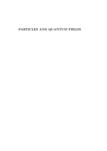 particles and quantum fields