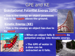 Gravitational Potential Energy (GPE)
