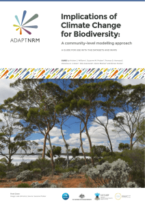 Implications of Climate Change for Biodiversity