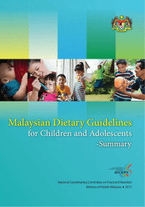 Malaysian Dietary Guidelines