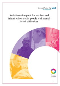 Carers Mental Health Info pack 2013