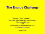 The Energy Challenge - International Environment Forum