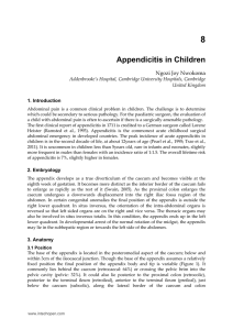 Appendicitis in Children
