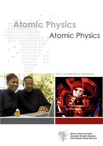 Atomic Physics  - Teaching Commons Guide for MERLOT