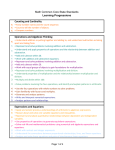 Counting and Cardinality Operations and Algebraic Thinking