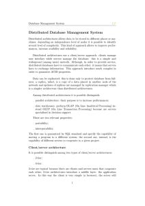 Distributed Database Management System