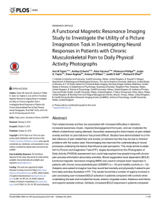 A Functional Magnetic Resonance Imaging Study to