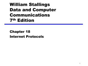 Chapter 18 Internet Protocols
