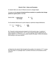 Electric Field – Notes and Examples