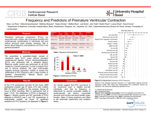 Frequency and Predictors of Premature Ventricular Contraction