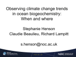 Observing climate change trends in ocean