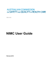 NIMC User Guide (PDF 2MB) - Australian Commission on Safety