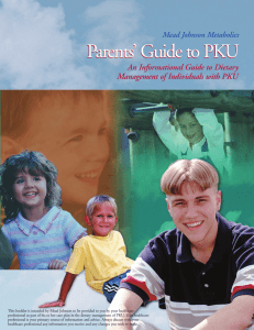 Parent Guide to PKU - Mead Johnson Nutrition