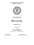 Biodiversity - Stratford Public Schools