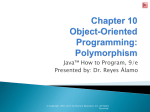 CET3640 – Lecture 7 – Polymorphism Interfaces