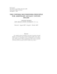 the uniform boundedness principle for arbitrary locally convex spaces