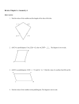 Review Chapter 6 - Geometry A