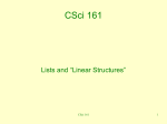 CSci 161