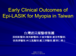 Clinical Outcomes of Epi-LASIK for Myopia in Taiwan