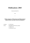 Publications 2003