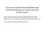 Concurrent Cisplatin-Based Radiotherapy and Chemotherapy for