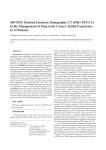 18F-FDG Positron Emission Tomography CT (FDG PET