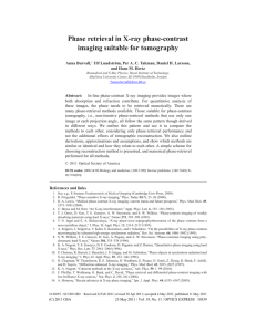 Phase retrieval in X-ray phase-contrast imaging suitable for