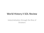 Review Industrial Revolution Through Interwar Period
