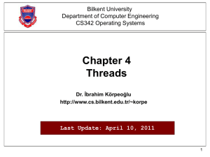 the thread - Bilkent University Computer Engineering Department
