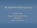 DC Arc Flash Working Group