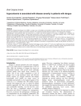 Brief Original Article Hypocalcemia is associated with