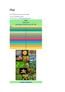 Plant From Wikipedia, the free encyclopedia Jump to: navigation