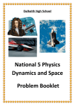 Dynamics and Space Problem Booklet