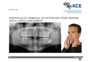 prophylactic removal of pathology-free wisdom teeth