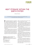 Heat storage within the Earth system