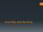 Civil War Battles and the End of the War