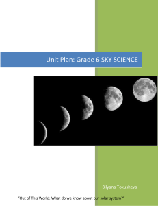 Unit Plan: Grade 6 SKY SCIENCE