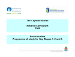 The Cayman Islands National Curriculum 2008 Social studies