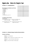 Algebra One Notes for Chapter Four