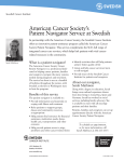 American Cancer Society`s Patient Navigator Service at Swedish