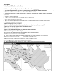 World History Unit 1: Ancient Civilizations Review Sheet 1. The